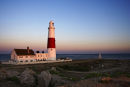 Portland Bill Lighthouse at dusk